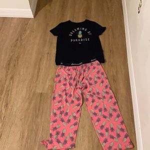 Abercrombie  and Finch pajama set kids 9-10